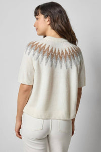 Lilla P - Short Sleeve Easy Fairisle Sweater