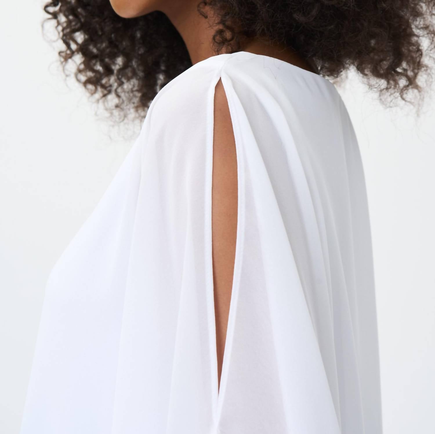 Joseph Ribkoff - Crepe Top With Slit Sleeve