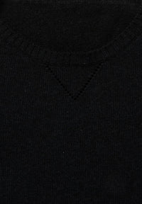 Stoffa Crewneck Cotton Mouline Sweater in charcoal - men's sweater - view 5