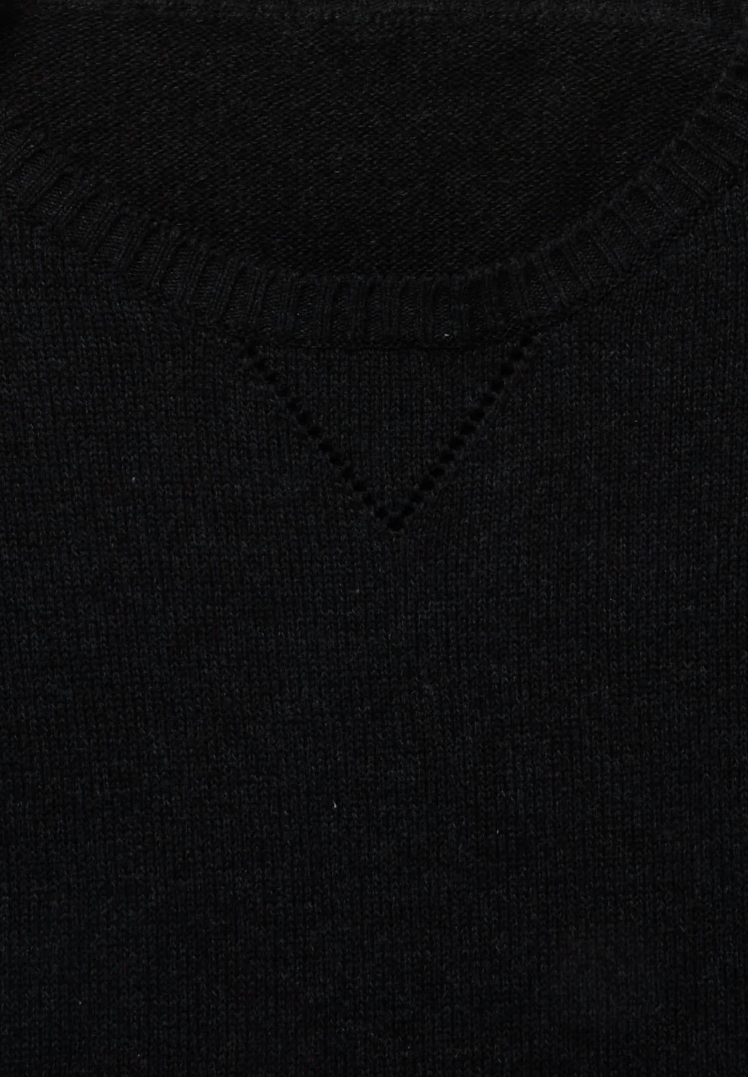 Stoffa Crewneck Cotton Mouline Sweater in charcoal - men's sweater - view 5