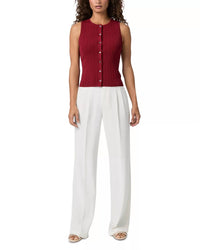 Paige Leira Sweater Tank in cranberry - women's tank top - alternate view