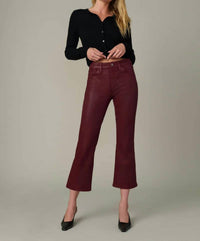 Joe'S Jeans - Callie Cropped Bootcut Coated Pants