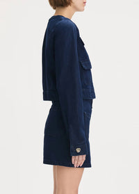 Favorite Daughter The Denim Emily Jacket in stout - women's jacket - view 5