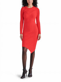 Steve Madden - Sirena Ribbed Knit Sweater Mini Dress
