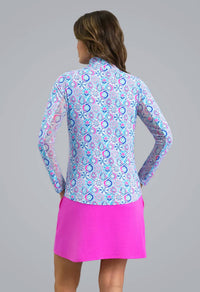 Ibkul - Alexis Long Sleeve Mock Neck Top