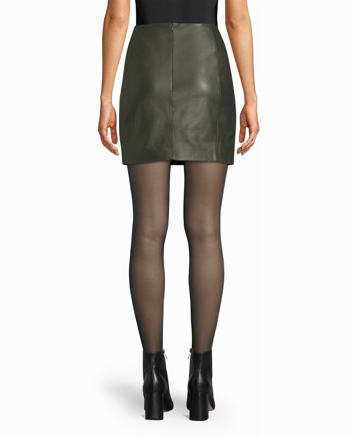 Nicole Miller - Leather Mini Skirt