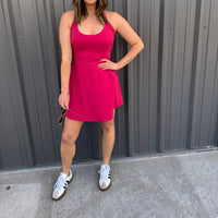 Mono B - Twist-Back Active A-Line Dress