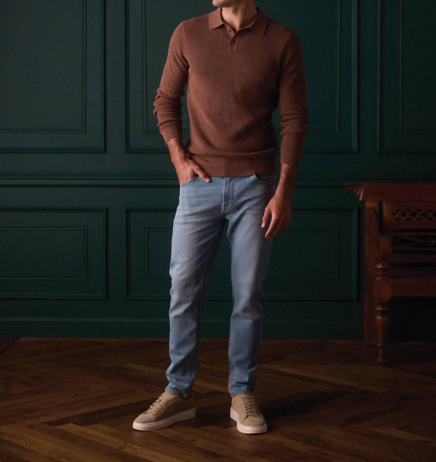The Normal Brand - Robles Knit Waffle Stitch Polo