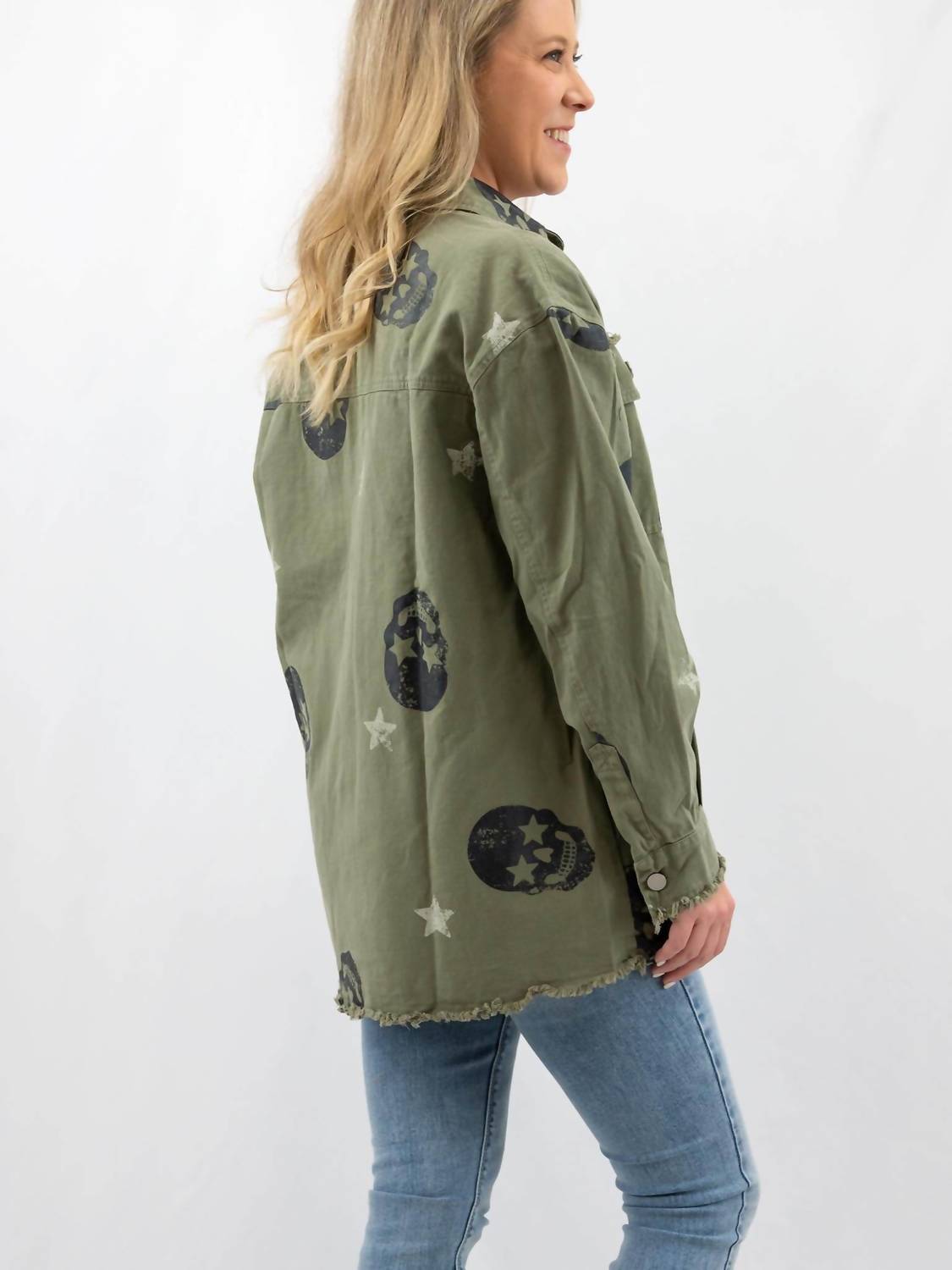 Fantastic Fawn - Oversized Skull Shacket