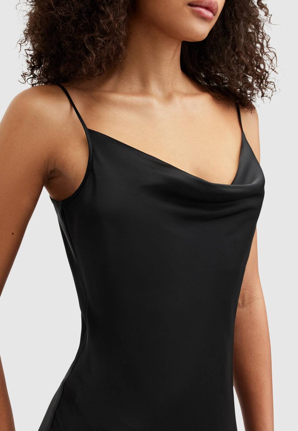 Allsaints - Hadley Cowl Neck Midi Slip Dress