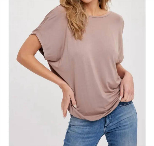 Bluivy - Twisted Back With T-Strap Jersey Top