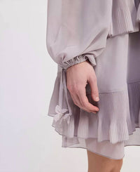 En Saison Nicolette Mini Dress in lavender - women's dress - alternate view
