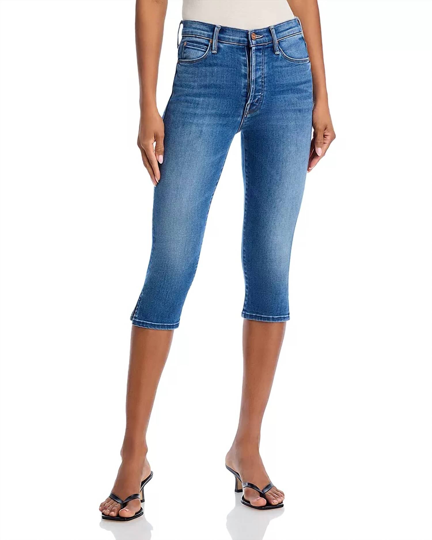 Mother - Stunner Bunny Snip High Rise Cropped Jeans