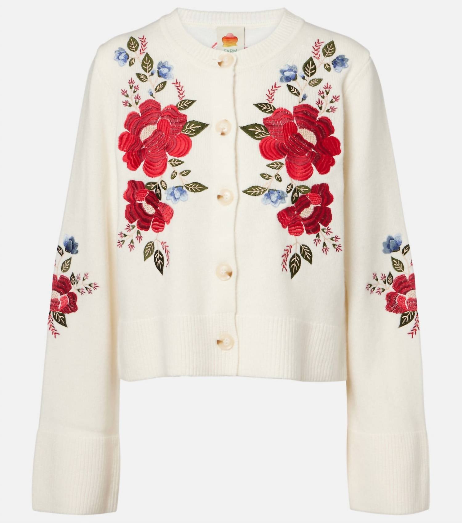 Farm Rio - Flowers Embroidery Cardigan
