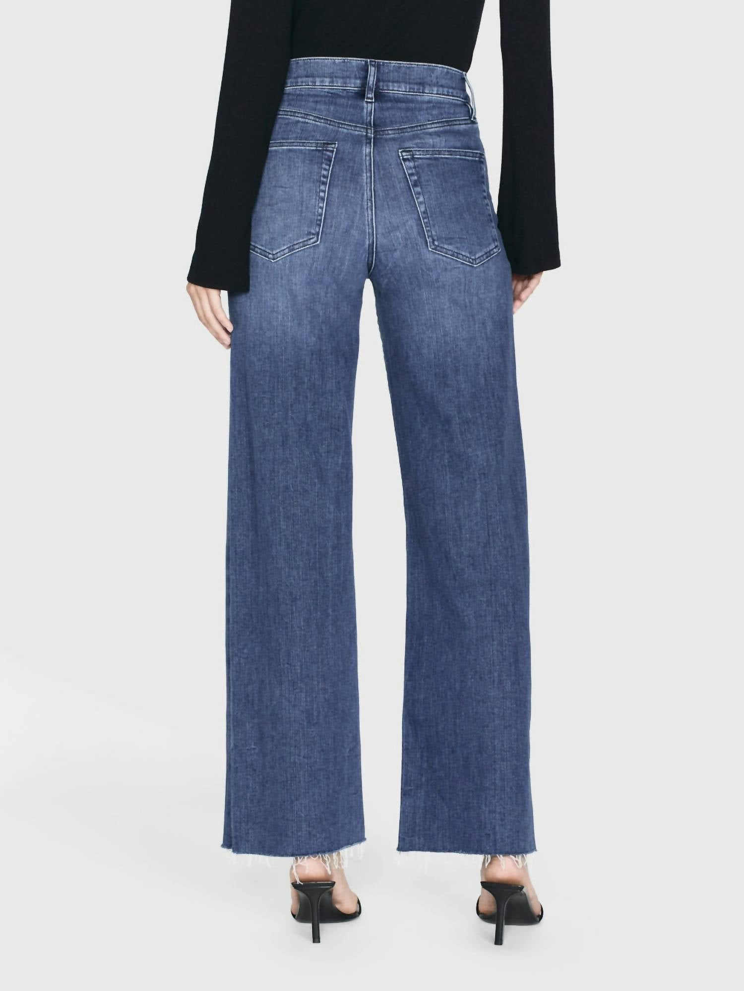 Frame - Le Slim Palazzo Raw Jeans