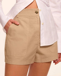 Ramy Brook - Canvas Hilary High Waist Shorts