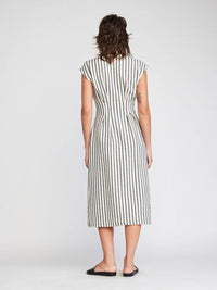 Self Contrast - Jamila Button Front Midi Dress