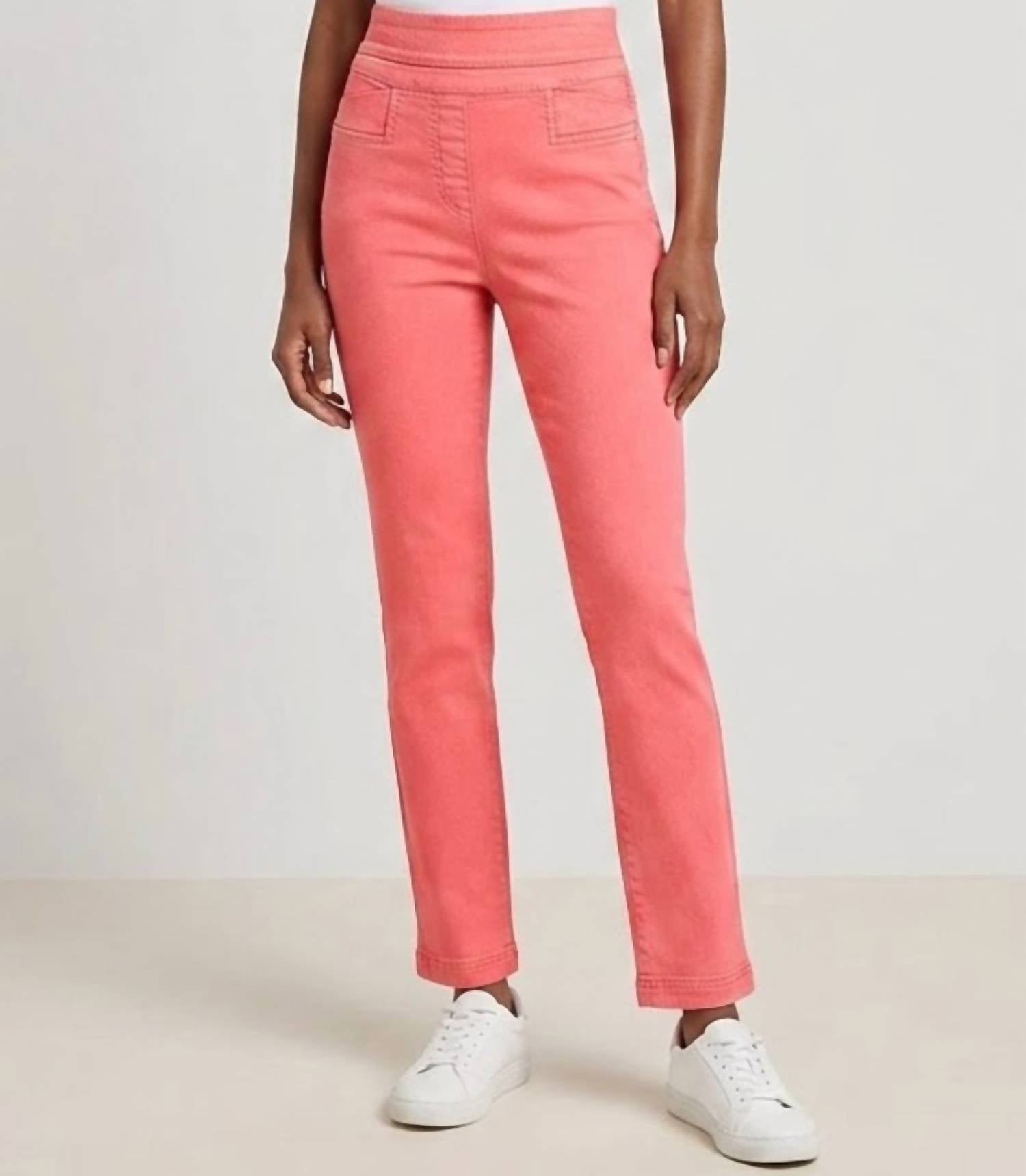 Renuar - Woven Straight Leg Pant