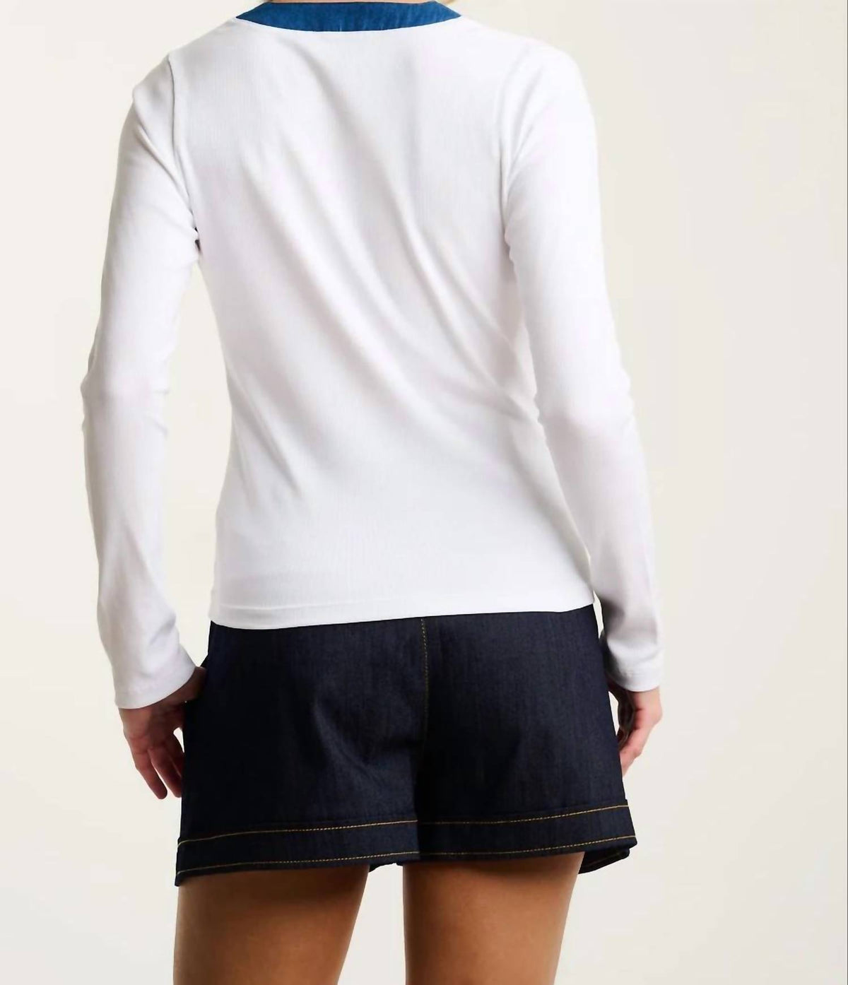 Lisa Todd - Pure Pima Rib V Henley Top