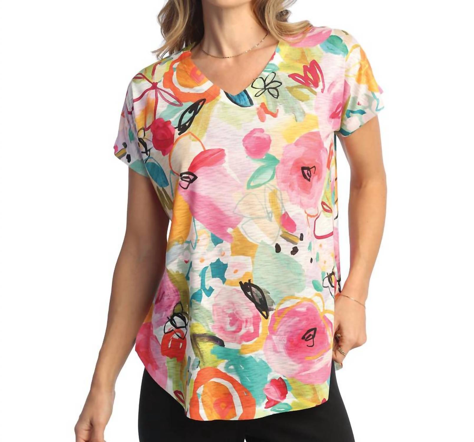 Jess & Jane - Sangria Cap Sleeve Top