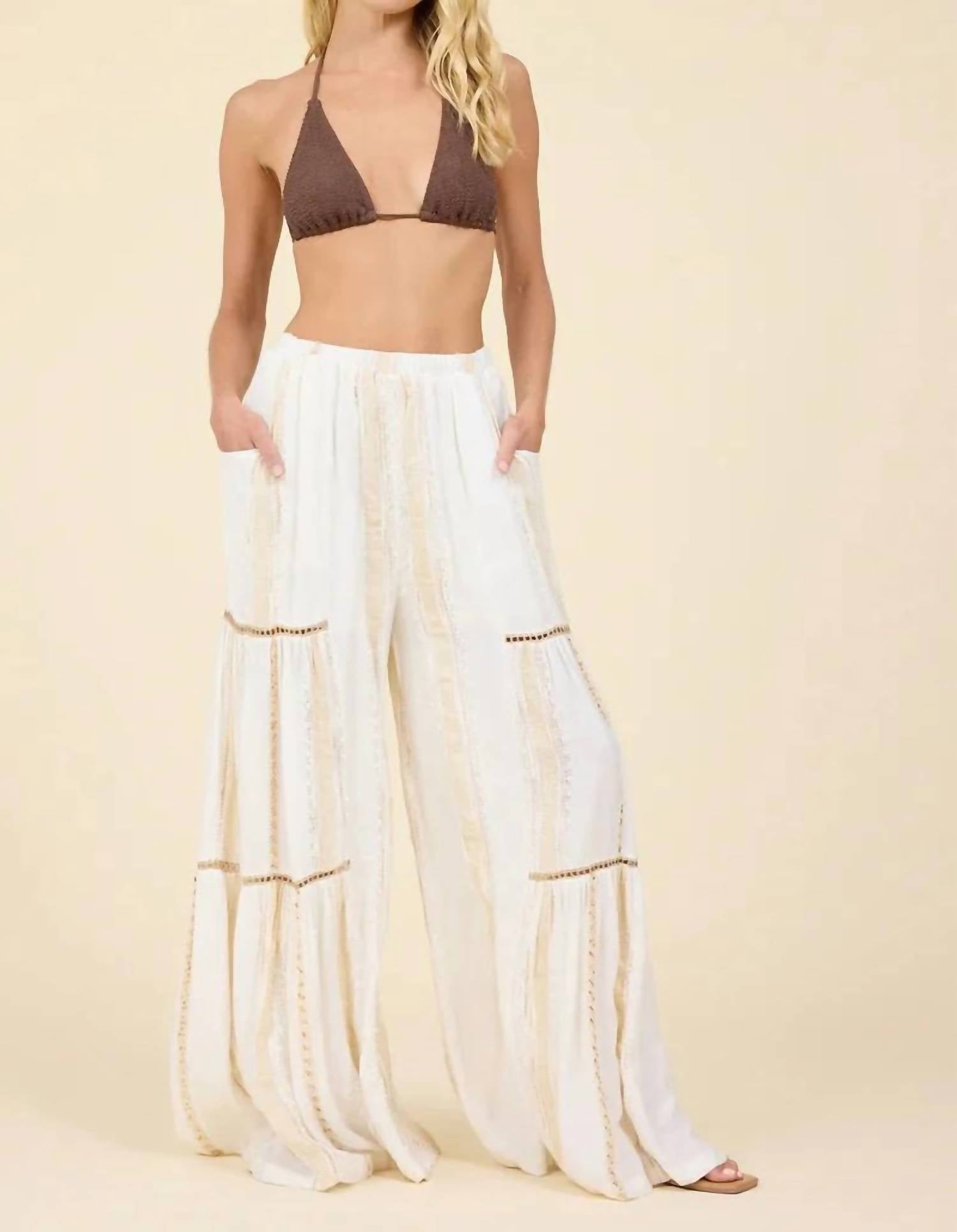 Surf Gypsy - Women's Tiered Wide Leg Pants