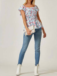 Andree By Unit - Ditsy Floral Smocked Top