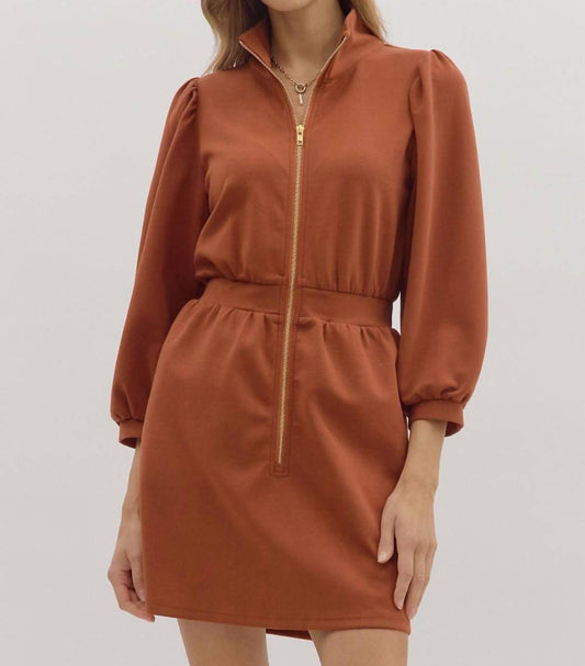 Entro - More Than Ready Zipper Dress