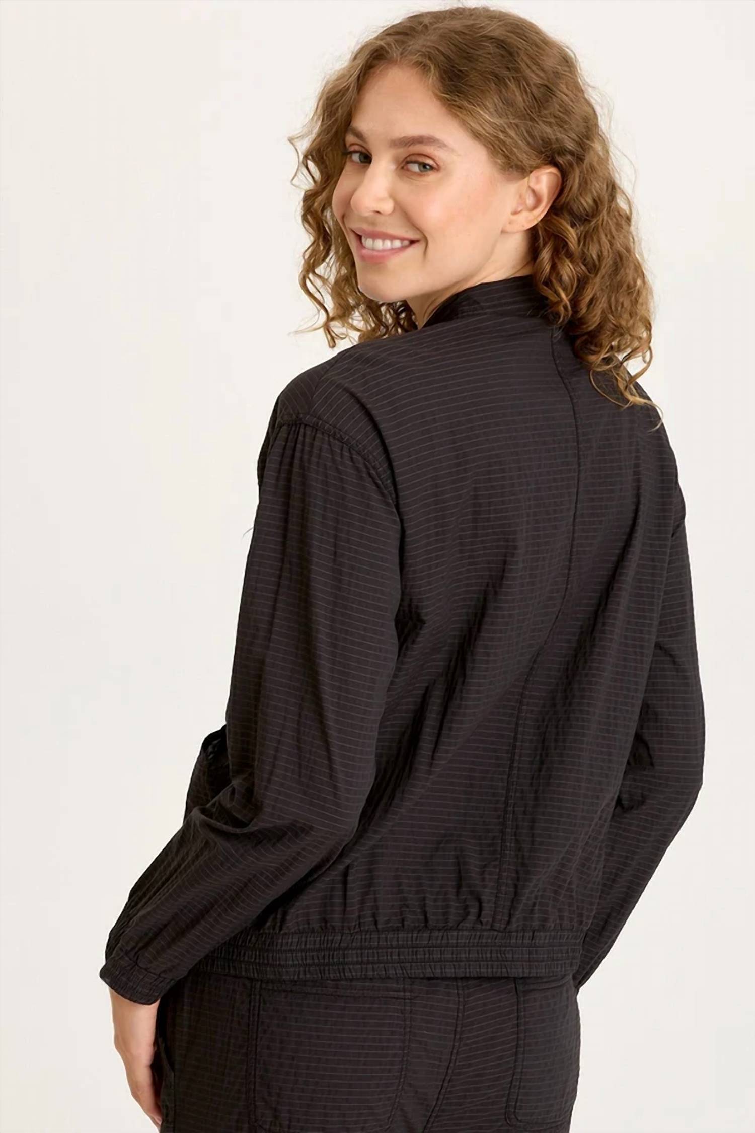 Xcvi - Amis Textured Cinchable Bomber Jacket