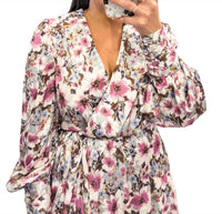Jacquie The Label - Cafe De Flore Floral Wrap Dress