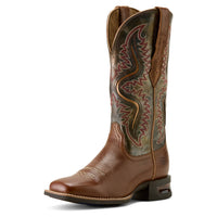 ARIAT Women's Captivate Wide Square Toe Western Boot - Medium in dark tan titanium - women's shoe - alternate view