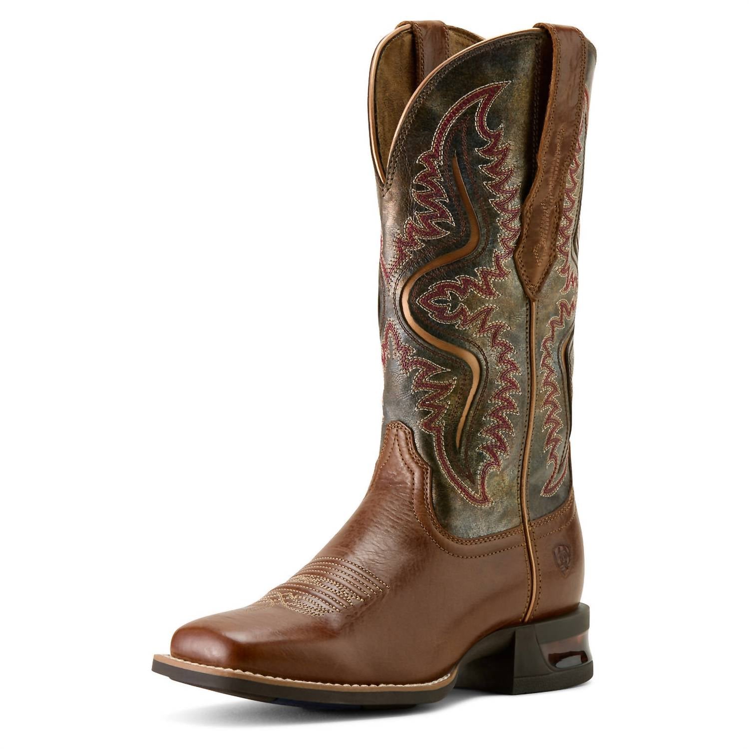 ARIAT Women's Captivate Wide Square Toe Western Boot - Medium in dark tan titanium - women's shoe - alternate view