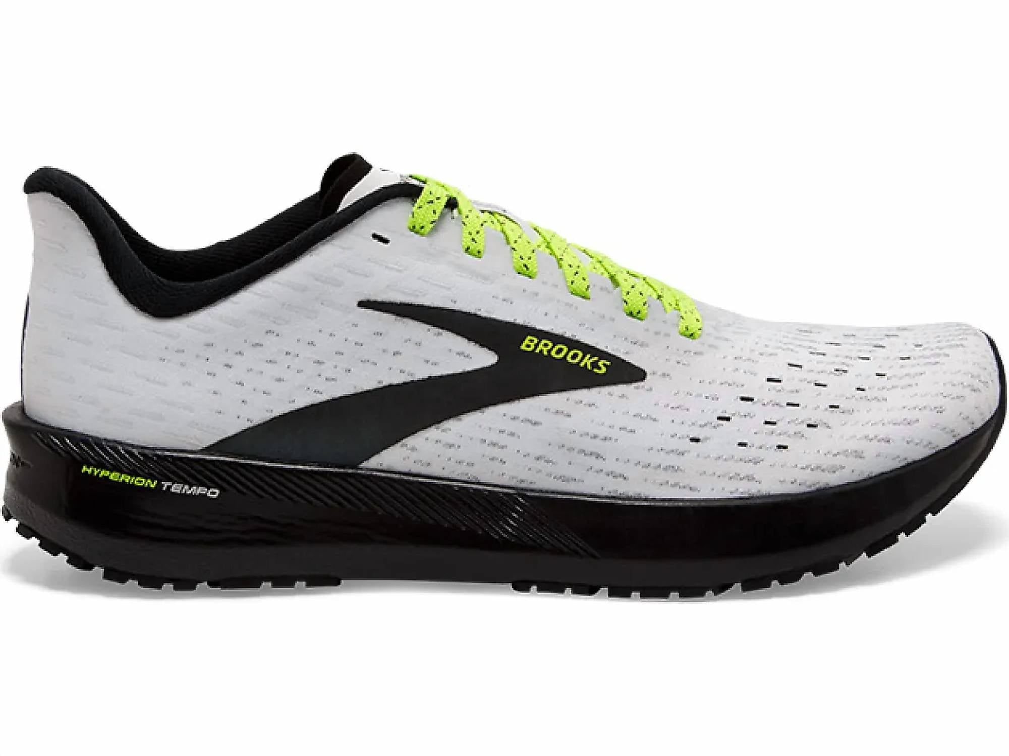 BROOKS Women's Hyperion Tempo Shoe in white nightlife black - women's shoe