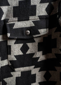 Iron & Resin Yumani Jacquard Pattern Shirt in black - women's shirt - view 6