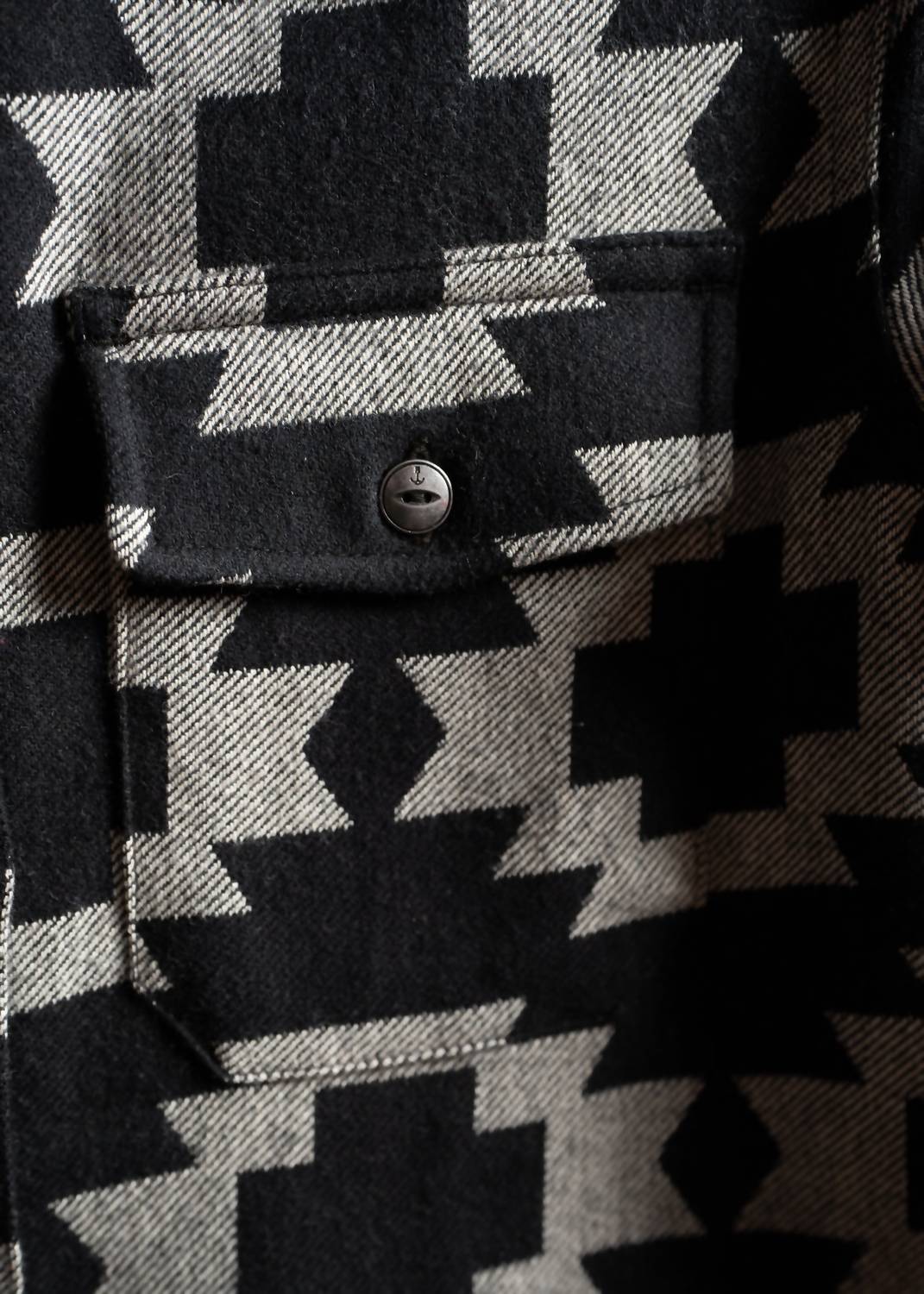 Iron & Resin Yumani Jacquard Pattern Shirt in black - women's shirt - view 6