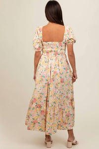 Baevely By Wellmade - Maven Pleated Bodice Floral Dress