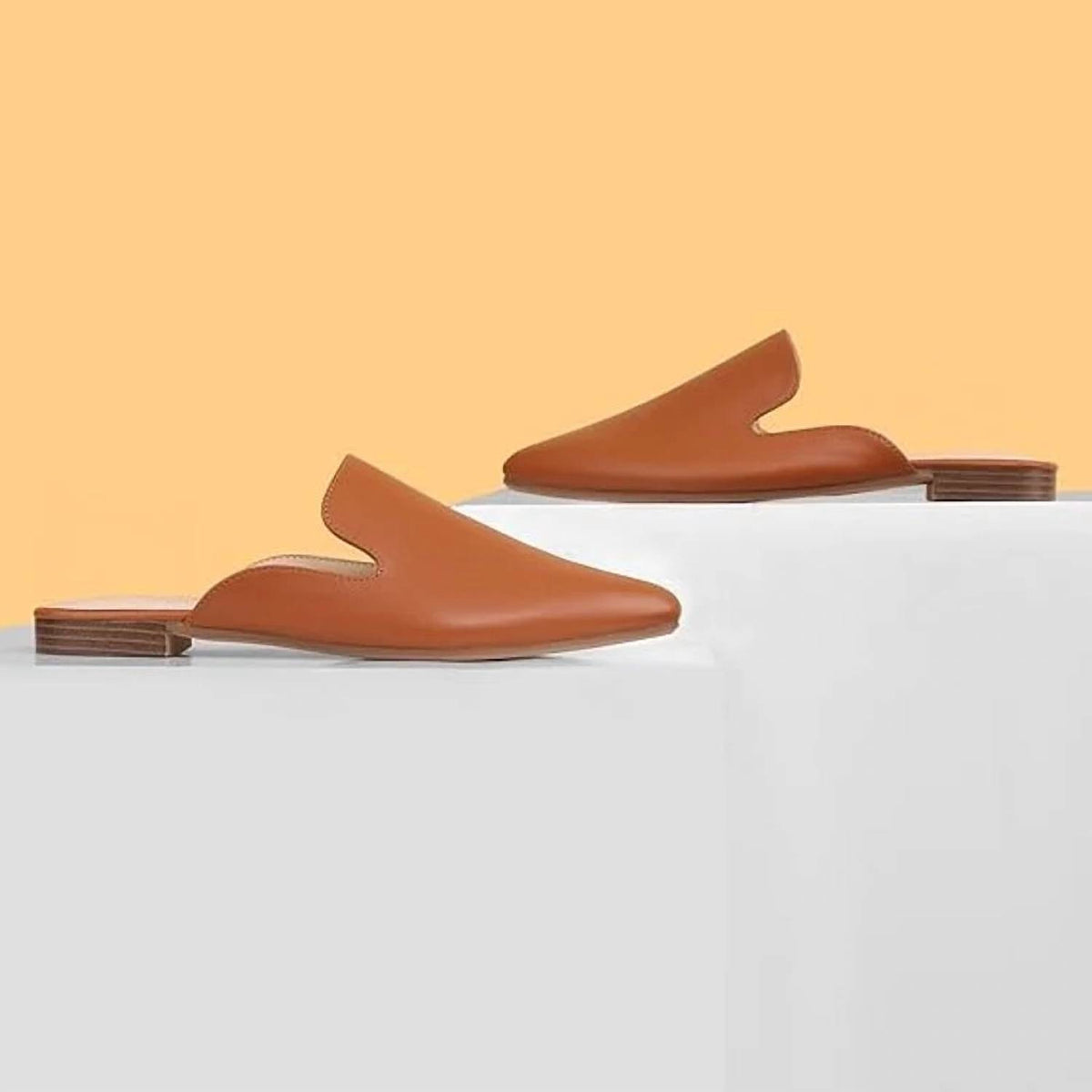 Musshoe - Women's Flat Mule Loafer Shoes