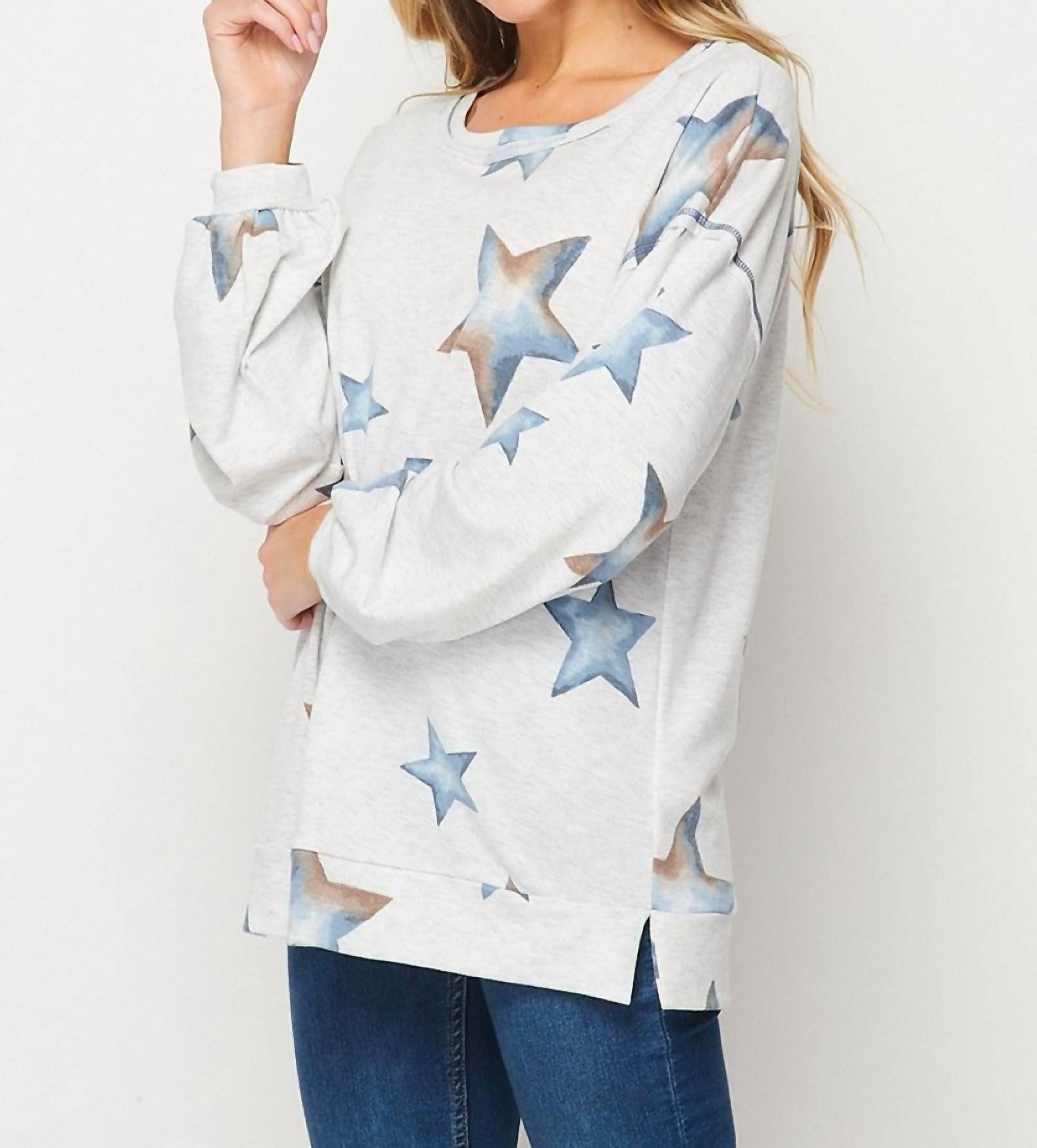 Honeyme - Star Print Pullover