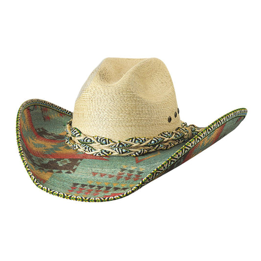 Bullhide Hats - Men's Jeopary Patterened Brim Straw Hat