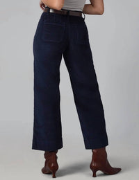 Lola Jeans - Women's High Rise Wide Leg Corduroy Pants