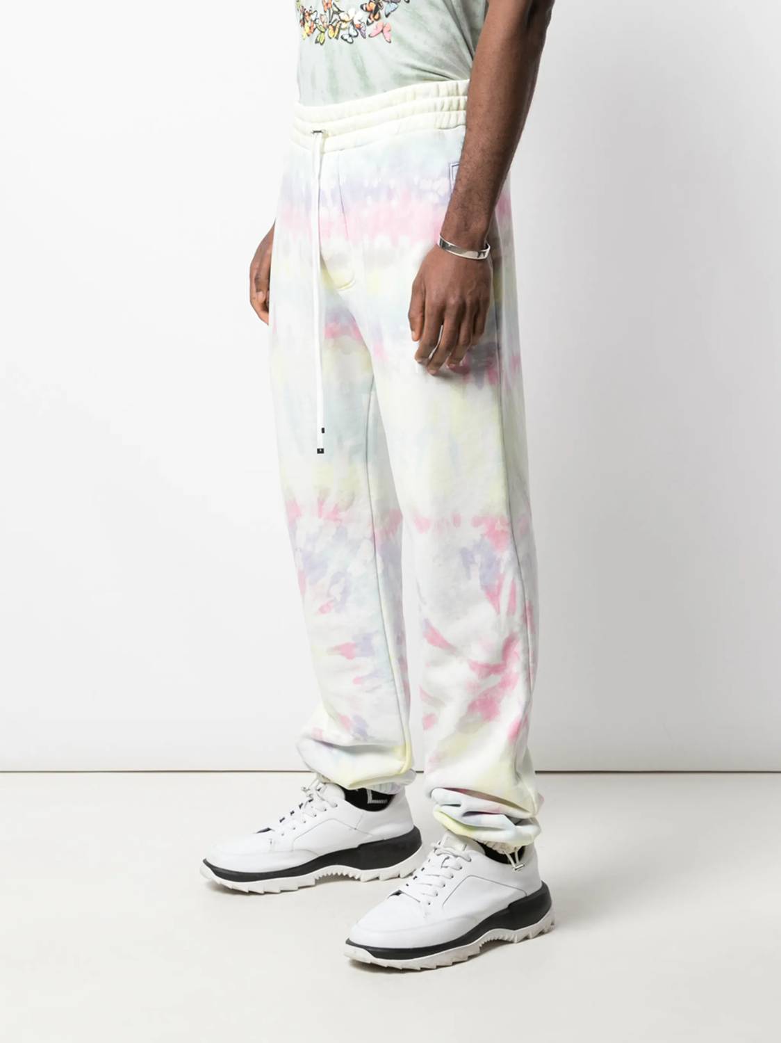 Amiri Drawstring Relaxed Fit Joggers in pastel tie dye - men's pants