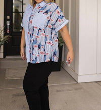 Jodifl - Best Of Both Worlds Button Down Top
