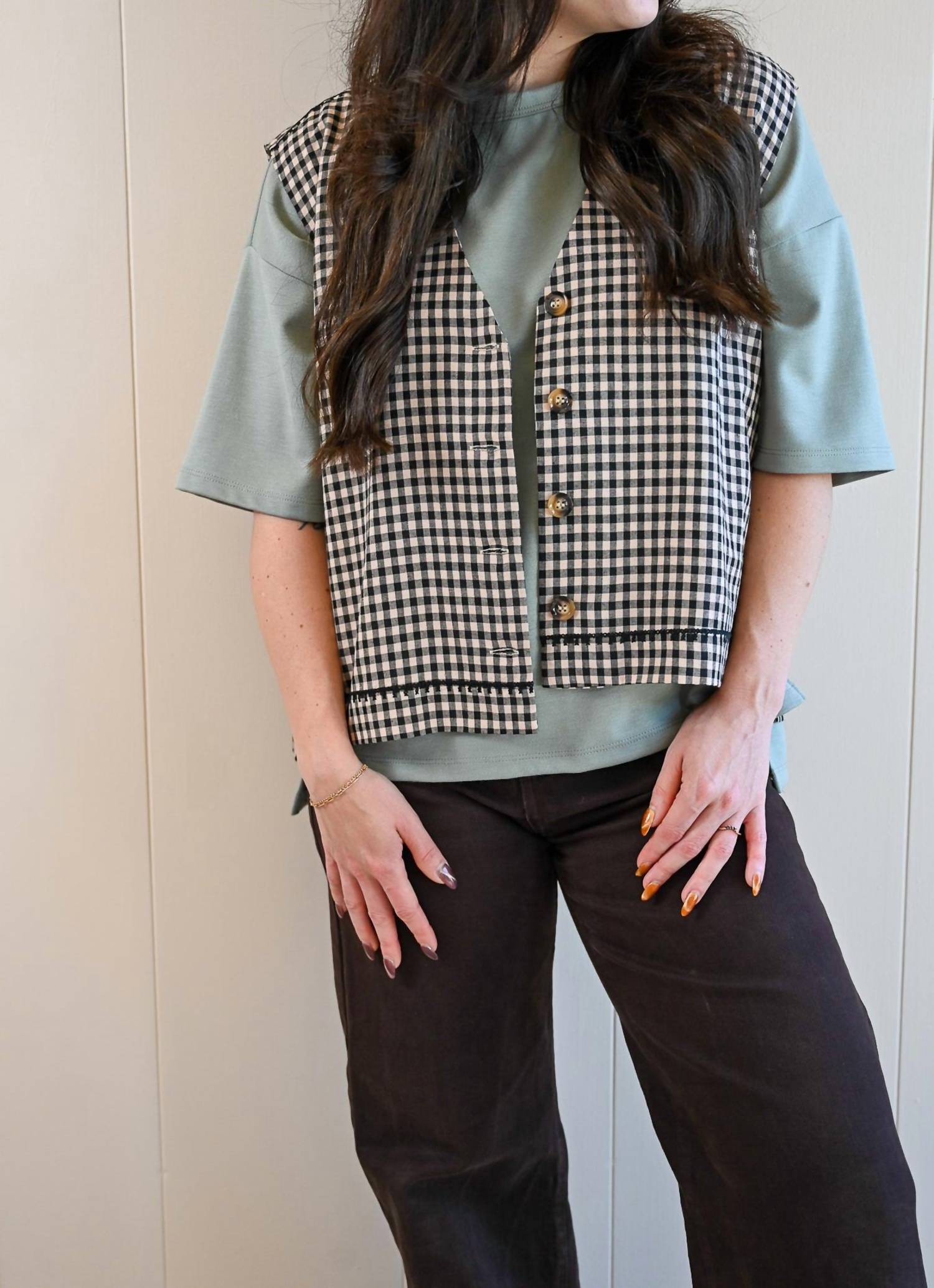 Frnch - Women's Egan Avenue Gingham Vest
