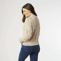 Coco + Carmen - Viola Cable Knit Turtleneck Sweater