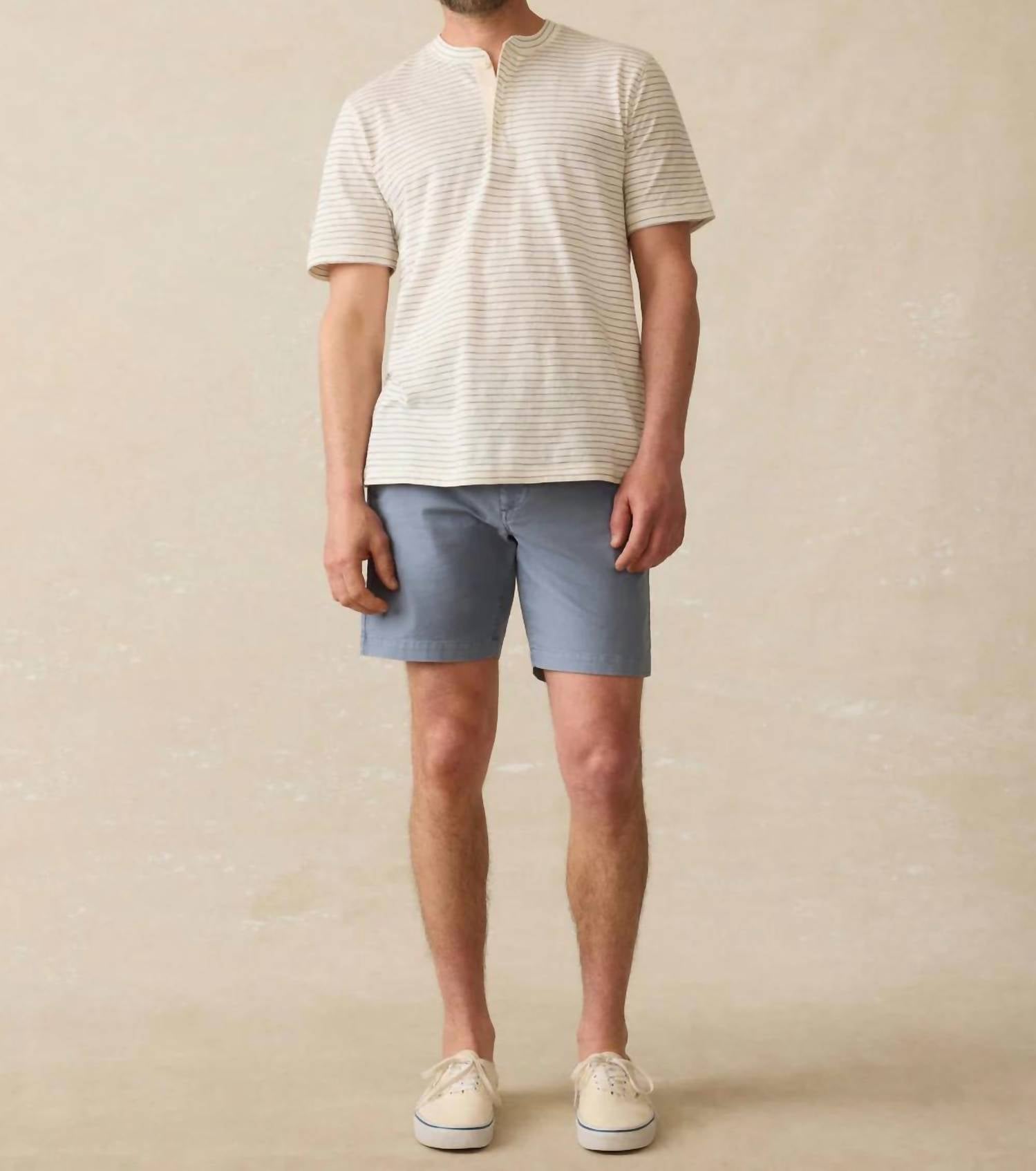 Faherty - Sunwashed Henley Tee