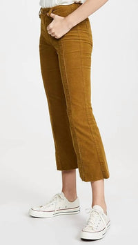 Ag Jeans - Pannelled Quinne H.Rise Pleated Crop Flare Jeans