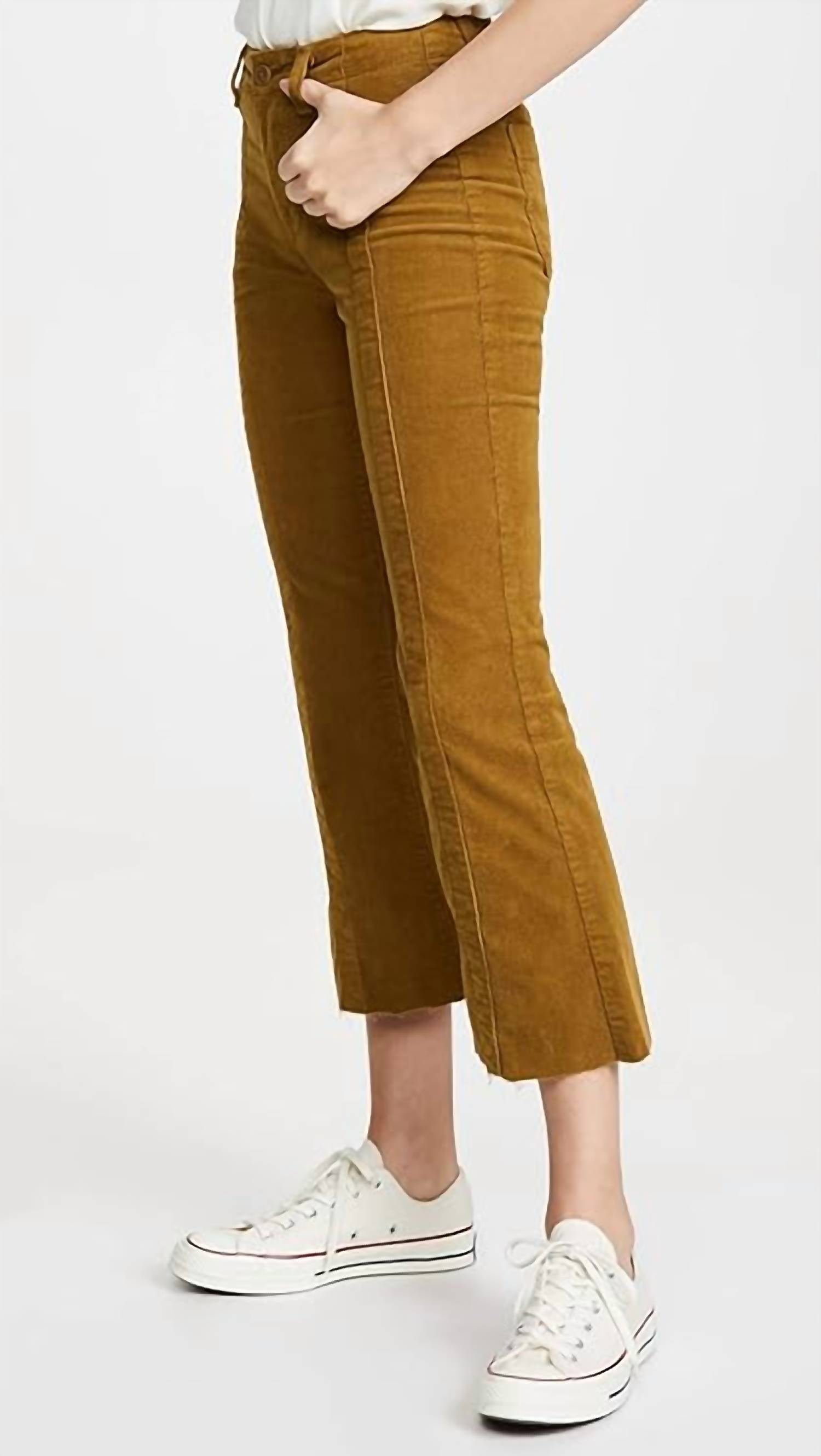 Ag Jeans - Pannelled Quinne H.Rise Pleated Crop Flare Jeans