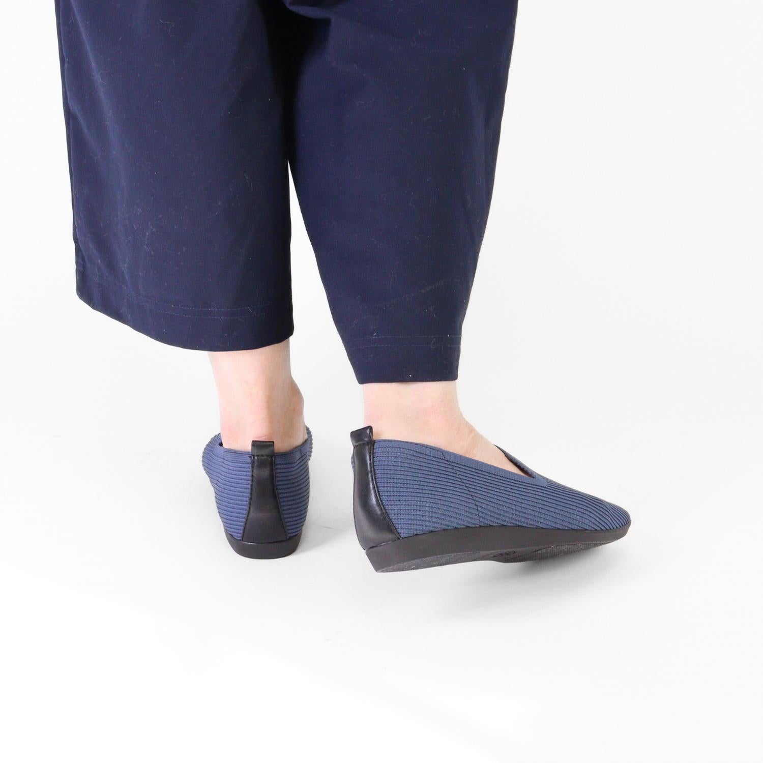 bussola Women's Vista Knit Low Loafers in shadow blue - women's flats - view 8