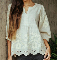 Rose And Rose - Daisy Eyelet Blouse
