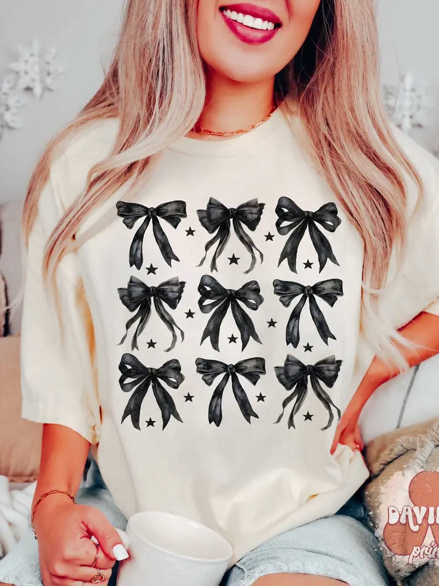 Cvh Dreamy Limited - Coquette Bow Graphic Tee