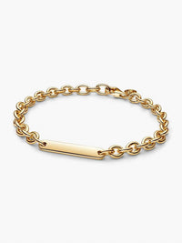 Pandora Engravable Bar Link Bracelet in gold - women's jewelry